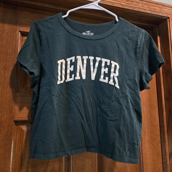 Hollister Forest Green Tee with White Logo - Picture 6 of 9